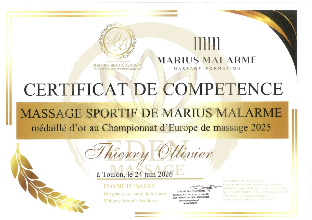 Récupération sportive massage Marseille